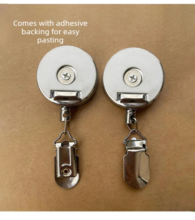 Multi Function Retractable Clip Creative Auto Rebound Hook No Drill Wall Holder for Hand Towel Pull Rope Household Gadget Quake