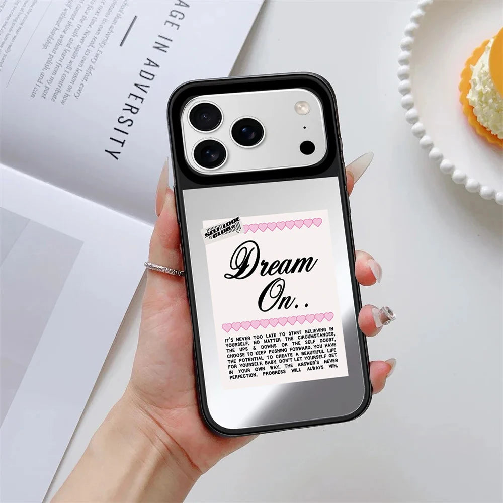 6090450 Mirror Surface Magnetic Phone Case Cover for IPhone 13 14 15 16 17 18 Pro Max Case Multicolor Quake