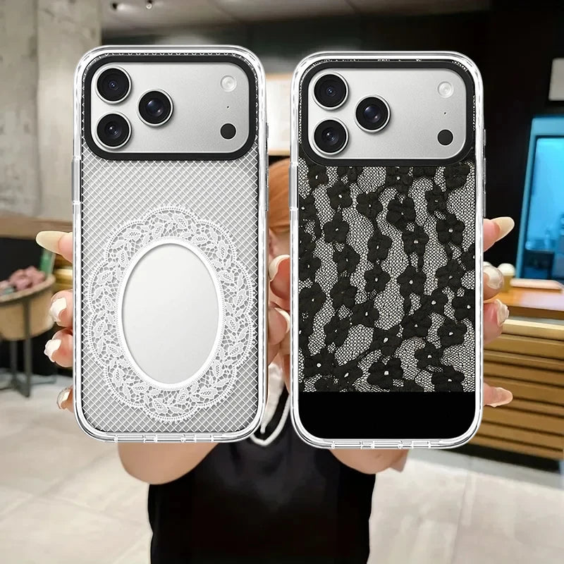 6082518 White Border Magnetic Phone Case Cover for IPhone 14 15 16 17 18 Pro Max Case Quake