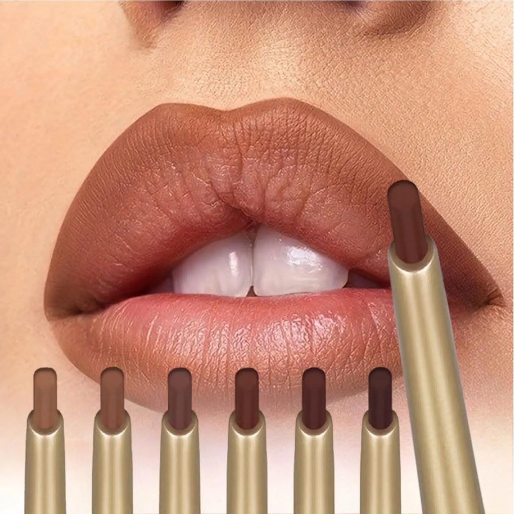 1pc Matte Lip Liner Pencil - Smooth Precision & High Endurance, Long-Lasting Wear, Lip Liner & Lipstick, 6 Shades, Easy To Use Quake