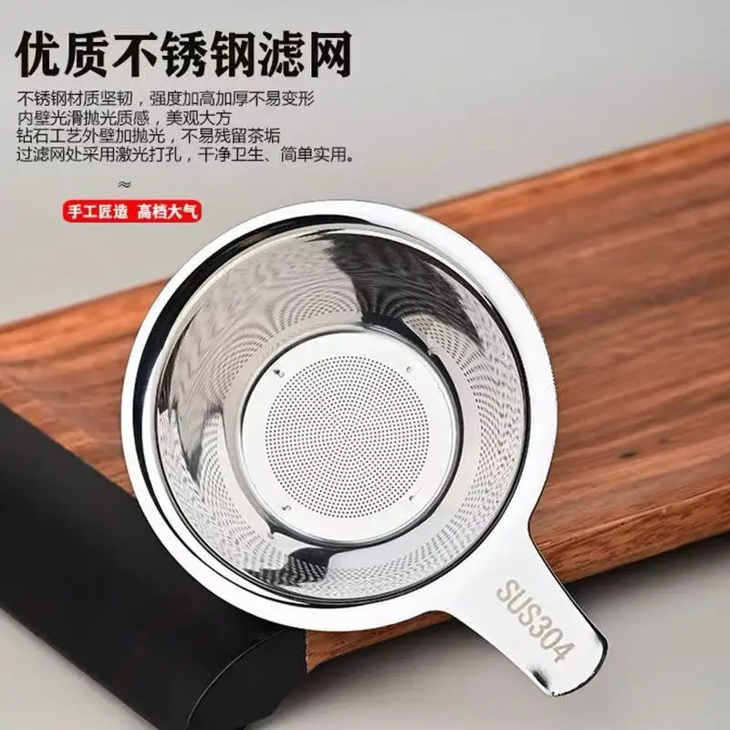 Tea drain 304 stainless steel tea filter tea filter high-end tea filter tea set accessories tea filter Quake