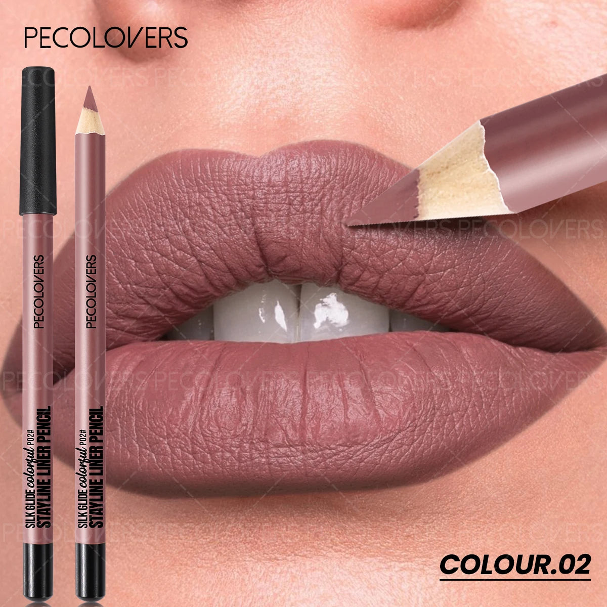1PC Matte Lipliner, Second Back Lip Contour, Plump and Charming Lips, Non Drying, Waterproof, Lip Cosmetics, Quake 02