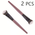 2 PCS Angled Blush Brush - Premium Contour Brush for Blush, Bronzer & Powder Makeup Application - Vegan, Cruelty-Free Quake 2 PCS