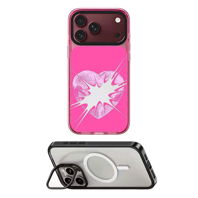 6092086 Impact Case - Mirror / Glaze Magnetic Cover: Compatible with IPhone 18 17 Pro Max 18Pro Quake stand (MagSafe) for iPhone18 Pro Max