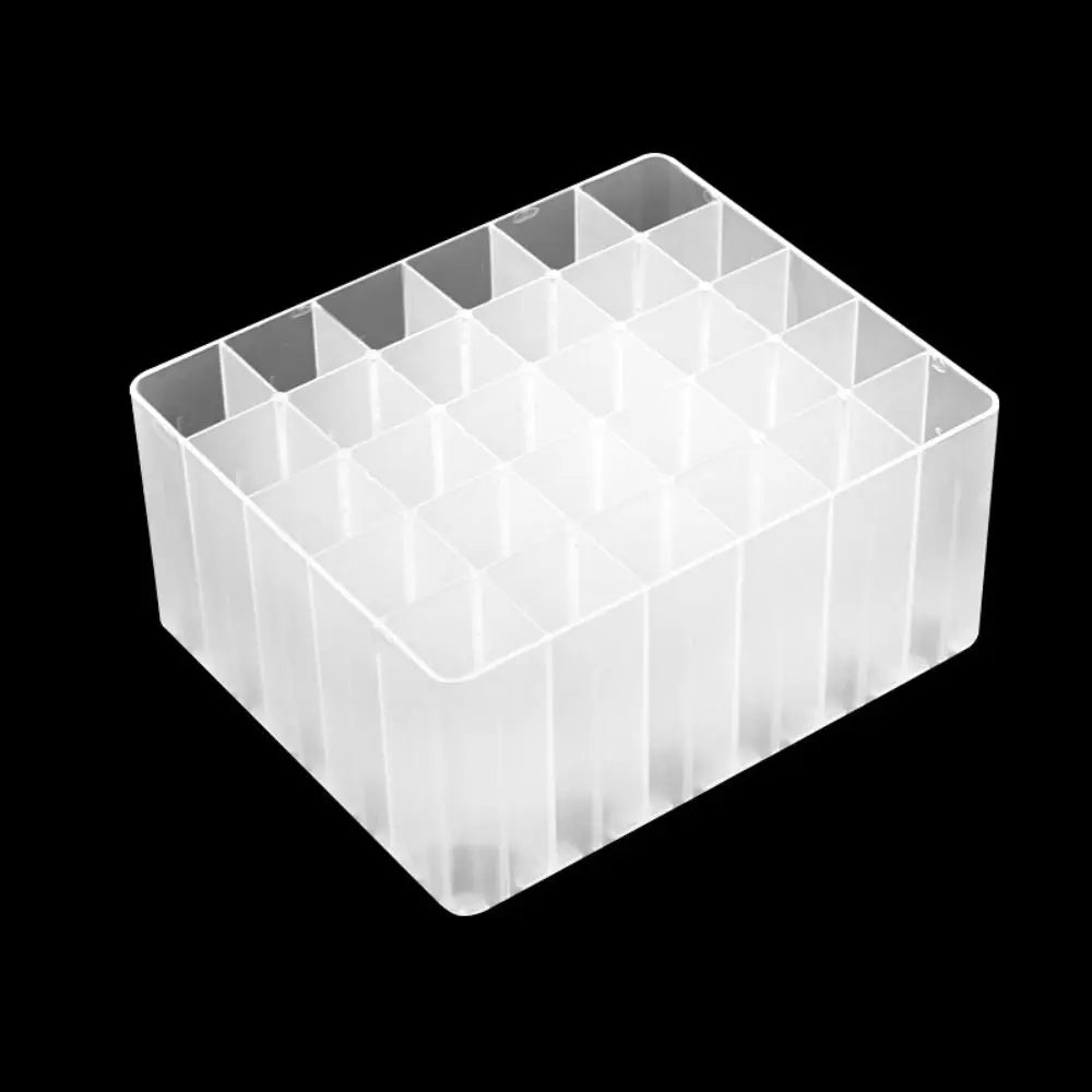Simple 12/30/40 Slots Pen Holder Large-capacity Multifunctional Brush Pen Storage Rack Make-up Brush Stand Quake White-30 Slots