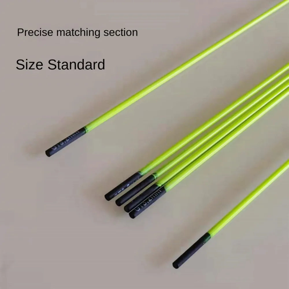 Hot With Top Ring Fishing Rod Tip Retractable 50cm Carbon Fiber Spinning Portable Fiberglass Fishing Pole Ice Fishing Quake