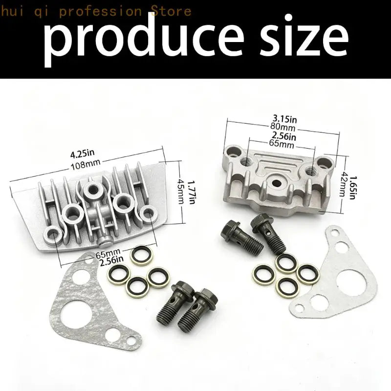 Motorcycle Engine Side Cover with Gasket Bolts for 50 110 125 140cc H8WE Quake