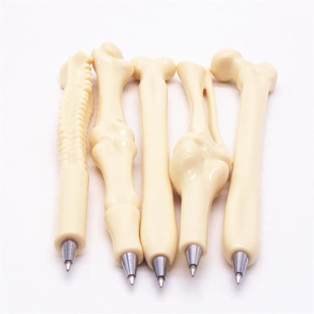 1PC Different Styles Pen Bone Shape Ballpoint Pen New Creative School Office Stationery Quake