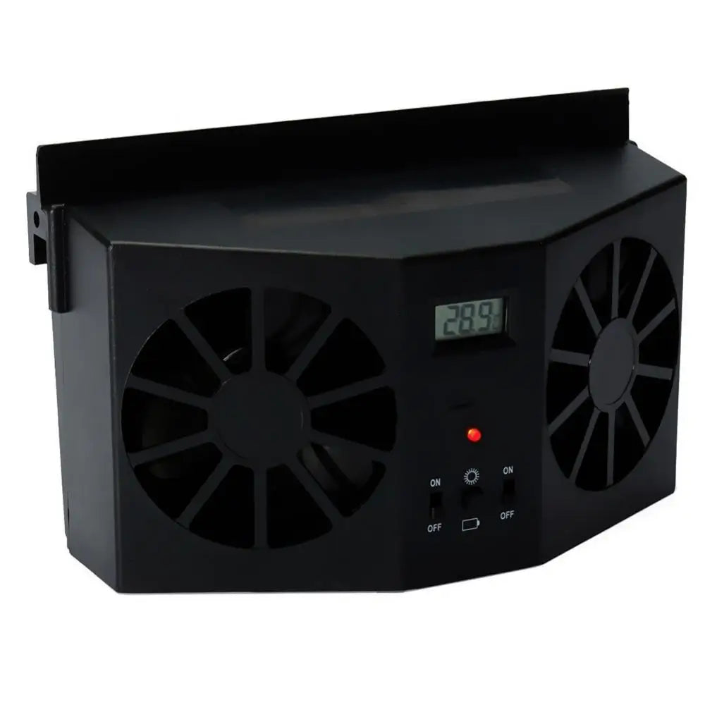 Car Auto Solar Fan Window Cooling Air Vent Vehicle Ventilation System Radiator Car Fans Quake