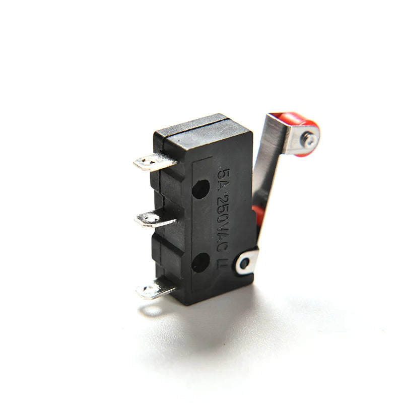 [New] 10Pcs Micro Roller Lever Arm Open Close Limit Switch KW12-3 PCB Microswitch Quake