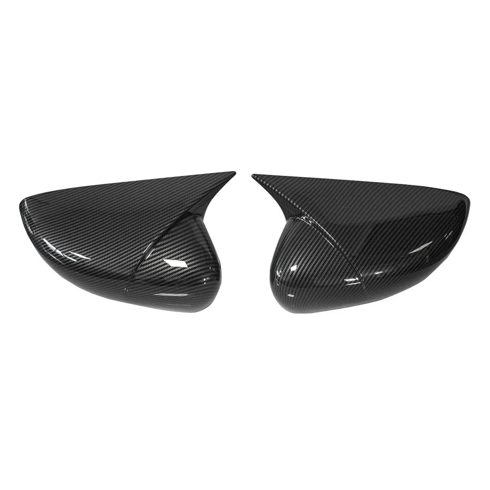 For Renault Zoe 2019-2024 Clio Captur Car Sticker Rearview Side Mirror Cover Wing Cap Exterior Case Trim Accessories Decoration Quake Carbon