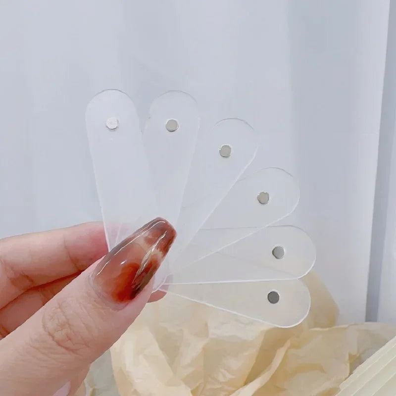 Holder Strip Manicure False Nail Tips 10/20/30pcsDisplay Stand With Magnet Transparent Practice Acrylic Gel Polish Showing Tool Quake