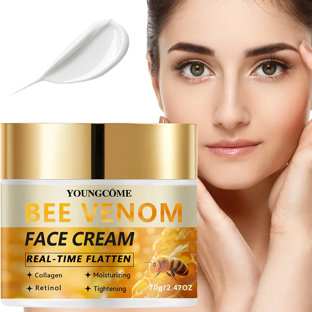 Bee Venom Face Cream Moisturiser Facial Anti aging Skin Care Repair Fade Fine Line Whitening Skin Improves Elasti Shrink Pore Quake