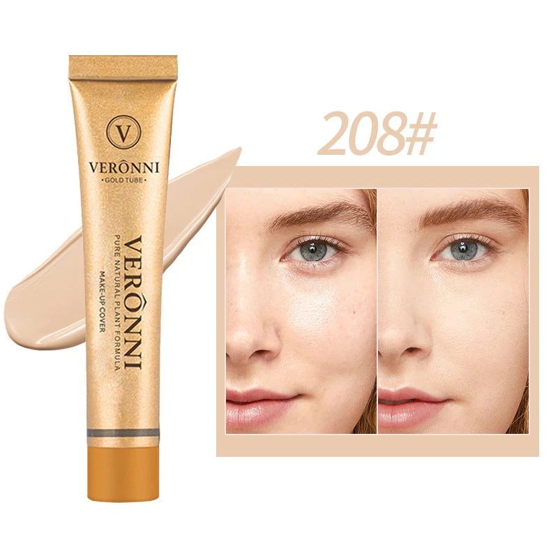 Long-lasting waterproof and sweatproof concealer with natural nude Maquiagem Liquid Concealer Beauty Face Cosmetics Makeup Base Quake 208