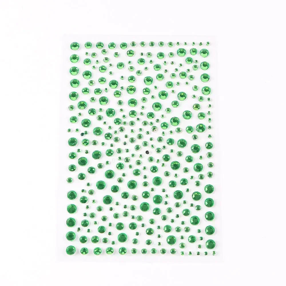 Rhinestone Face Sticker Diamond Party Eyes Makeup Bright Crystal Self-adhesive DIY Sticker Girls Face Decoration Sticker Quake NO.39