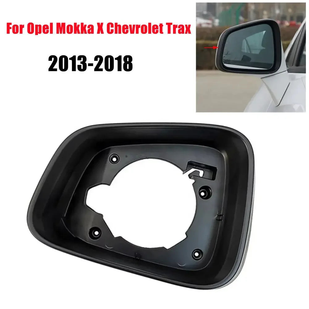 For Buick Encore Chevrolet Trax Opel Mokka X Car Rearview Side Mirror Frame Cover Case Shell Cap ABS Accessories ABS Parts Black Quake