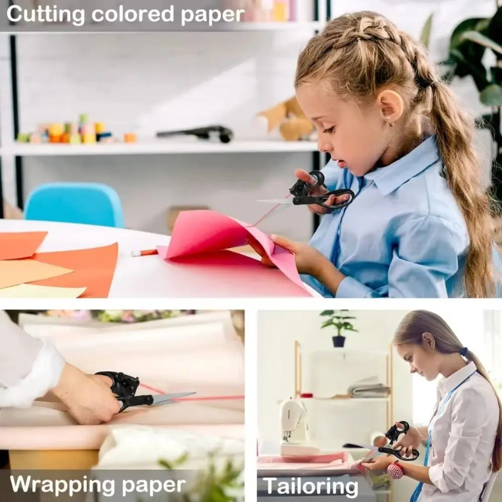 Professional Laser Guided Scissors Precision Cutting Cut Straight Infrared Laser Scissor Stainless Steel Fast Scissor Shear Quake
