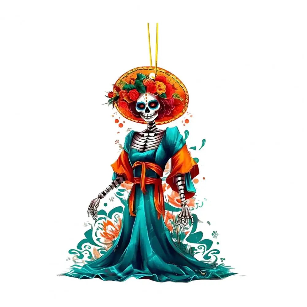 Car Pendant Style Skeleton Bride Car Pendant for Halloween Decor Hanging Accessories for Auto Tabletop Spooky Indoor Outdoor Quake C China