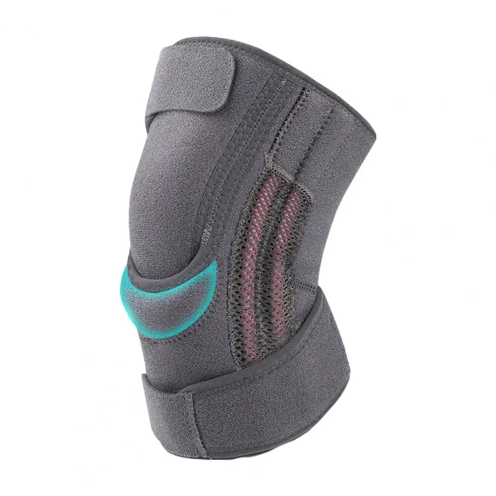 Motorcycle Protective kneepad Sports Knee Brace with Side Stabilizer Patella Gel Pads Compression Knee Sleeve Quake Dark Gray