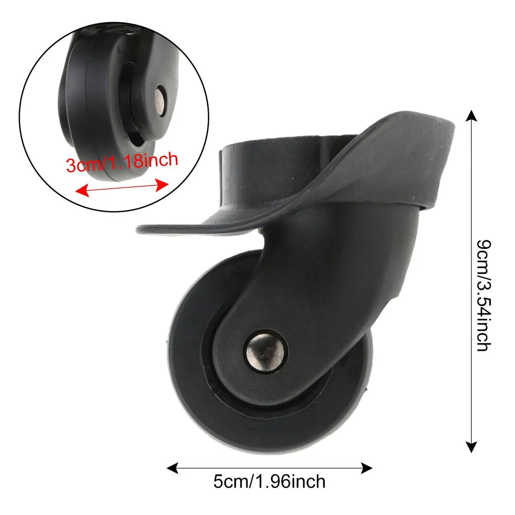 Universal Swivel Casters Luggage Replacement Wheels High Quality Suitcase Mute Rollers for Travel Bags Quake