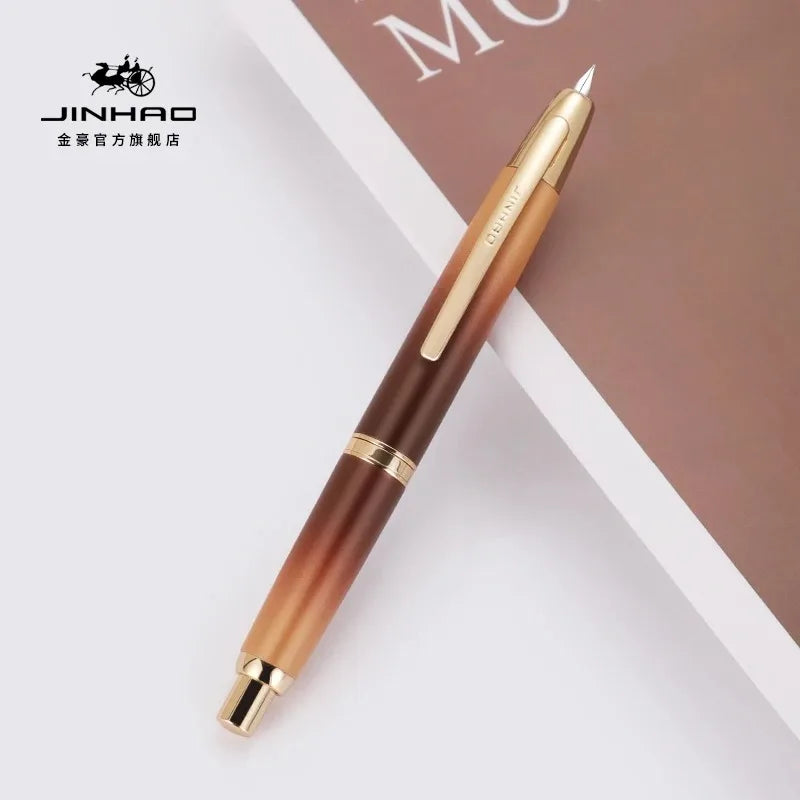 High Quality JINHAO 10 Fountain Pen EF/F Nib Stationery Office School Supplies Clicking Pen Quake 10-10 EF 0.38MM