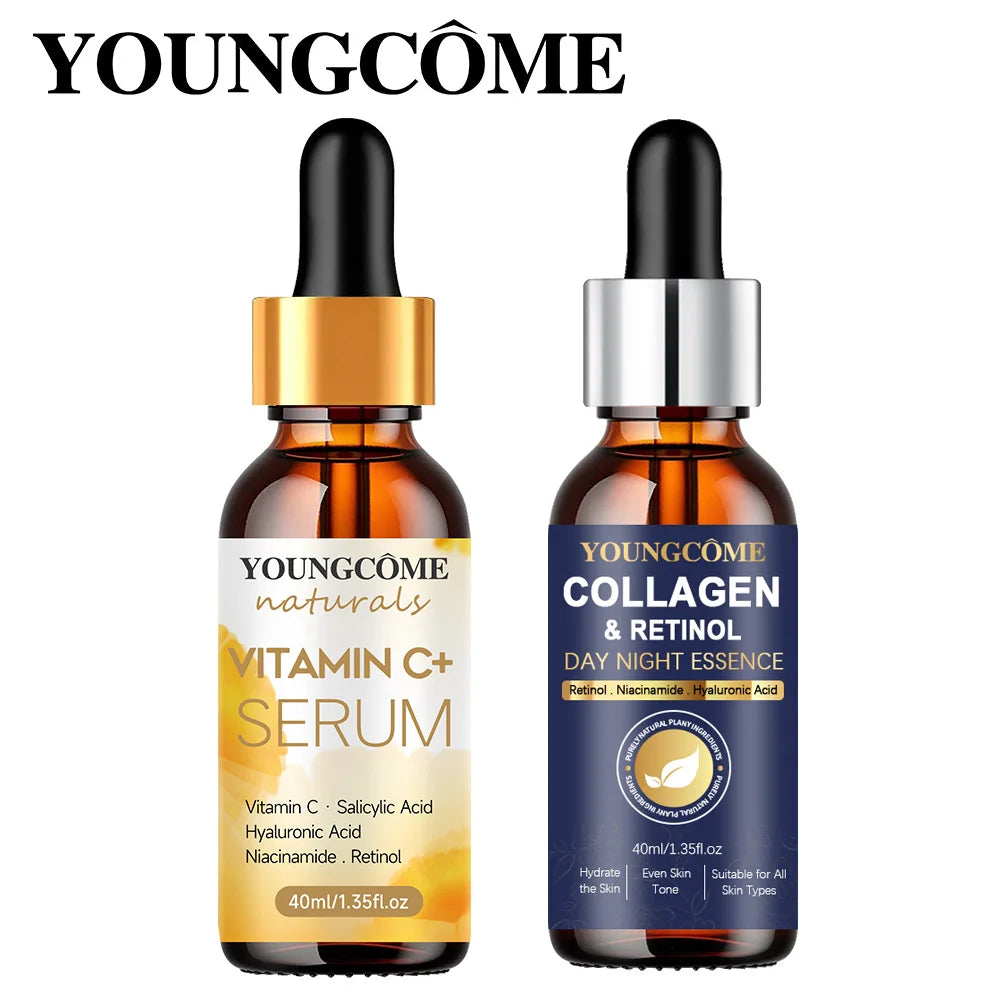 Collagen Face Serum Wrinkle Remover Face Serum Lifting Firming Fade Fine Lines Anti-aging Essence Whitening Brighten Skin Care ﻿ Quake