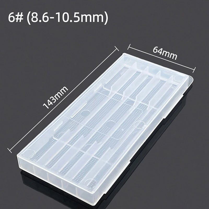 1PCS Transparent 5/10 Hole Plastic Drill Bit Storage Box Empty Tool Organizer for Woodworking Drill Quake A7