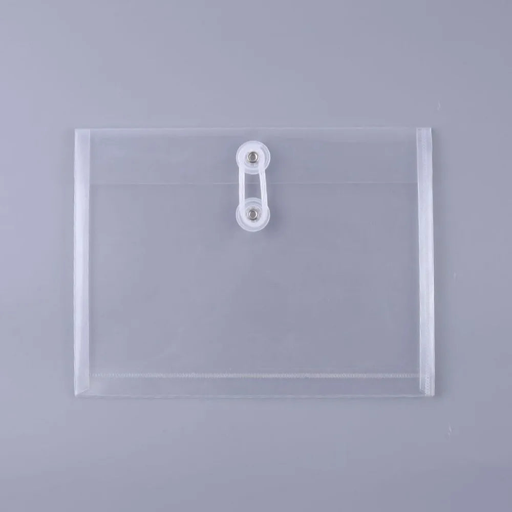 Thickened A5/A6 File Folder Transparent Waterproof File Bag Plastic Filling Organizer Gift Quake A5-Horizontal Style