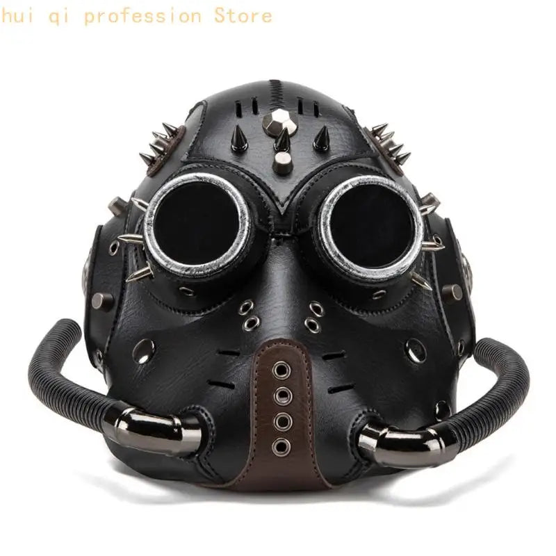 Steampunk Design Gothic Face Mask With Adjustable Straps For Halloween Costume Motorcycle Riders Protective Gear H8WE Quake Type D China Mainland