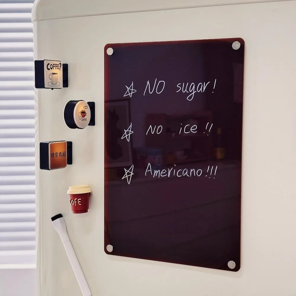 Coffee Corner Light Sign Fridge Magnet LED Magnetic Refrigerator Decoration Glowing Atmosphere Light Quake