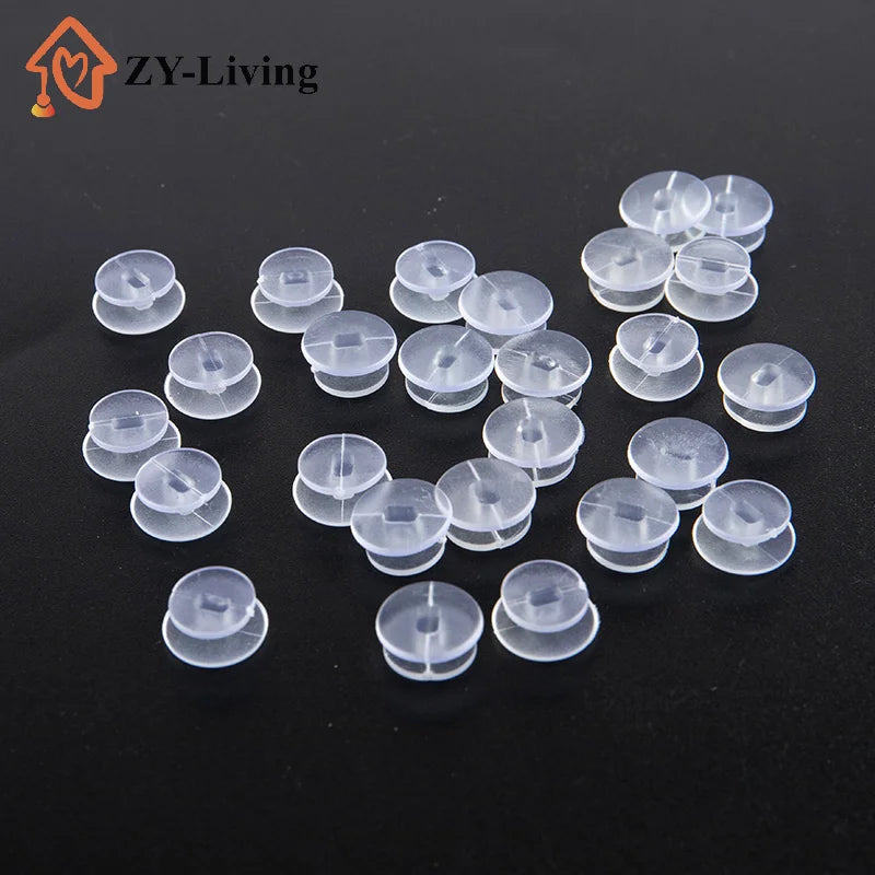 25Pcs For DIY Sandal Shoe Charms Jewelry Decor Transparent Buttons Accessories Quake