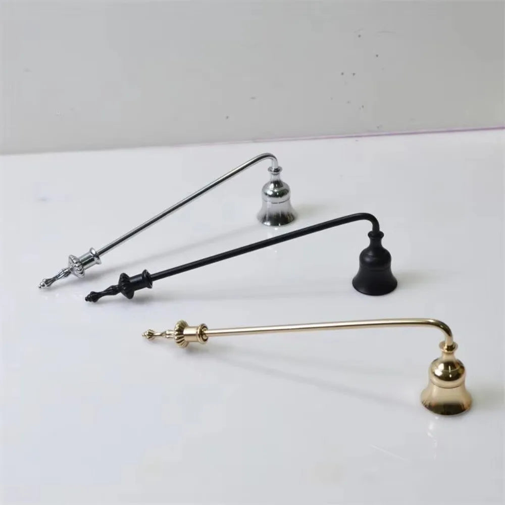 Luxury Bell Shaped Candle Wick Trimmer Long Handle Turn Off Extinguisher Flame Snuffer Wick Cover Home Quake