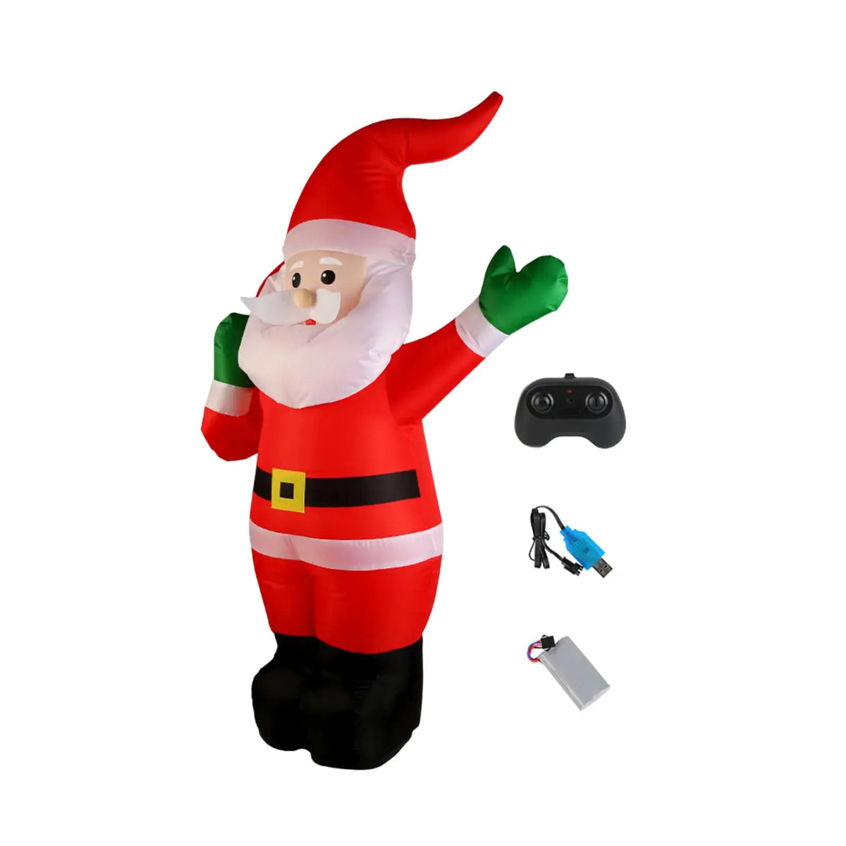 Christmas Inflatables Santa Festive Party Supplies Fabric Outdoor Christmas Decoration for Outside Balcony Garden Porch Holiday Quake