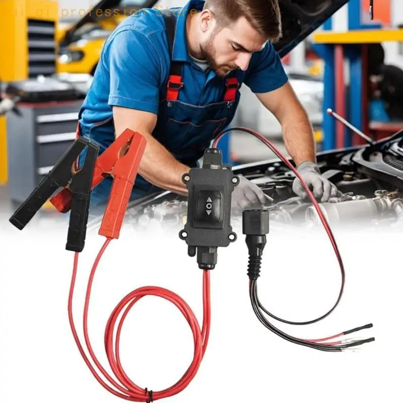 Electronic Parking Brake Diagnostic Tester 12V 24V with Direction Control, Two Wire Motor Support and Battery Clamp Connection Quake