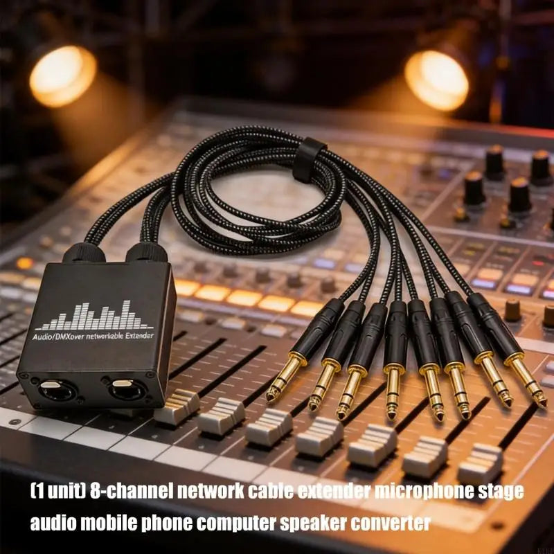 MultiDevice 8Way Networks Sound Extender for Microphone Stage Speakers 70Cm K1KF Quake
