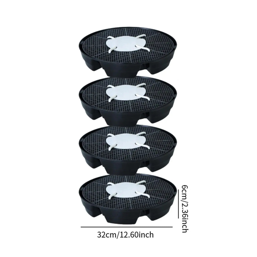 Self Watering Pot Base Set Easy Care Bottom Watering Tray Indoor Plant Stand for Office Flower Pot Quake