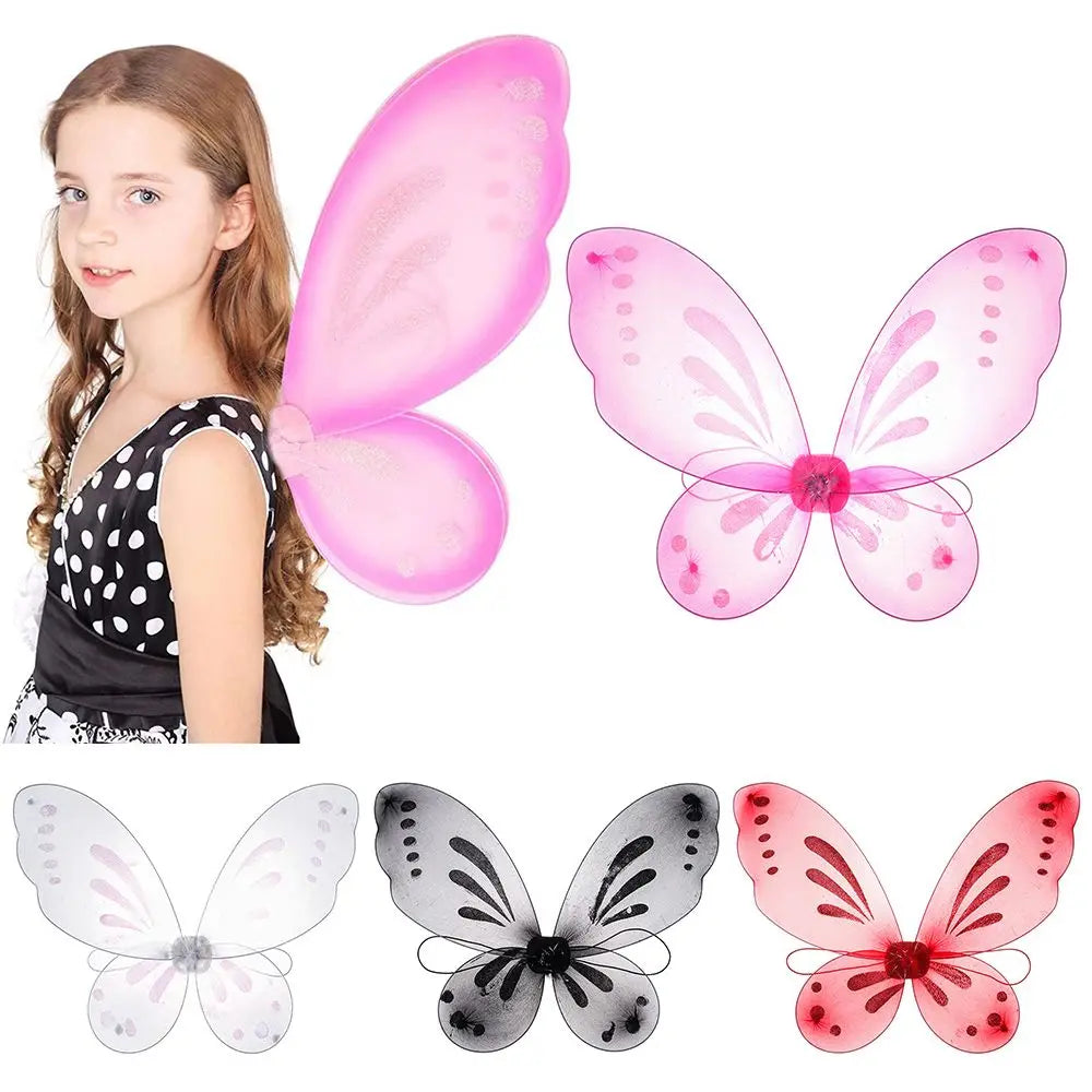 Birthday Party Favor Angel Wings for Butterfly Fairy Costume Accessories Dress-Up Wings Fairy Wings Quake