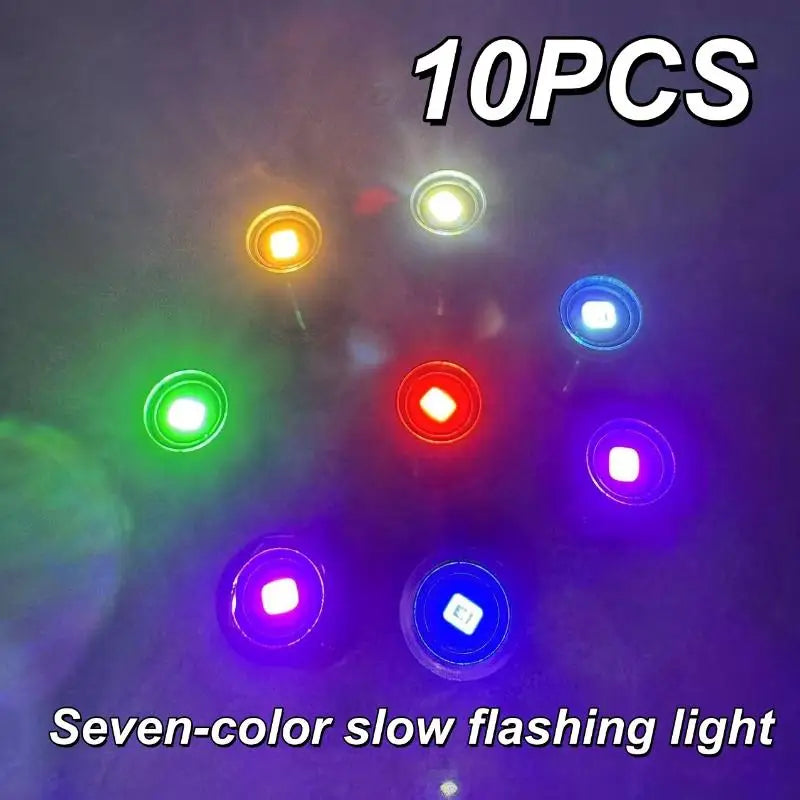 10/20Pcs Tiny Light Toys Mini LED Lamp Model For DIY Model Making Dollhouse Balloons Party Decor Hand Craft Sandtable Layout Quake Color flashing X10