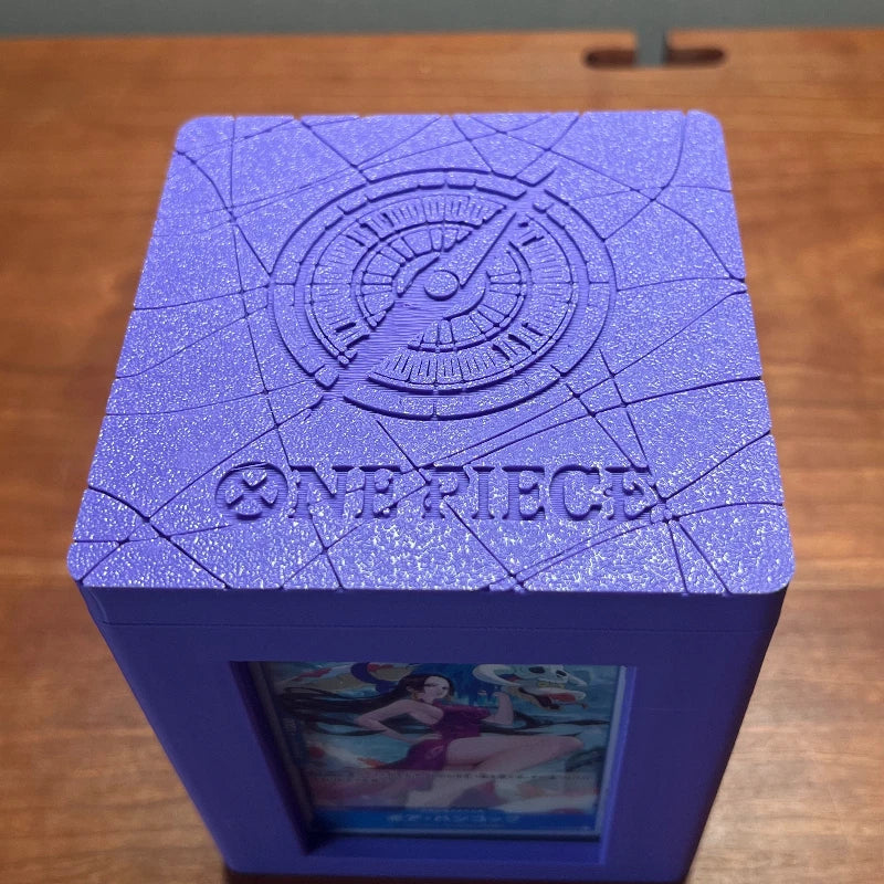New 3D Printed Eco-friendly Resin One Piece Boa Hancock Deck Box Embossed Rise Up Desktop Ornament Card Storage Anime Gift Toy Quake