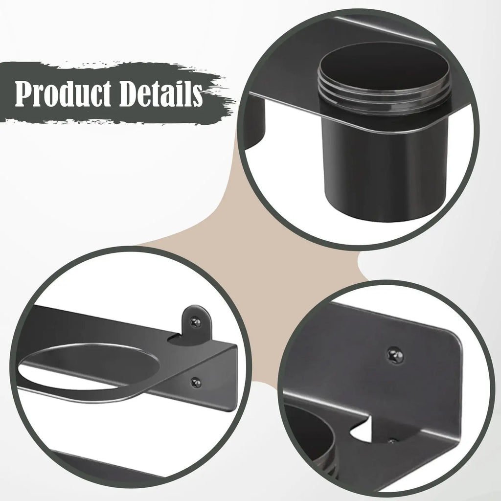 2 Pieces Oil Funnel Holder Storage Rack Easy to Install Organizer Garage Fluid Drain Portable Funnel Kit with Removable Cup Quake