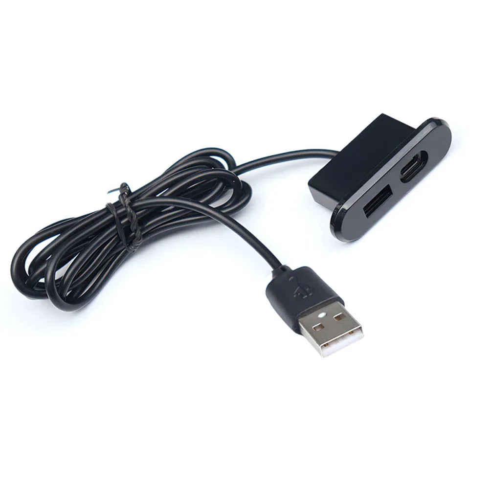 1/2pcs Embedded Desktop Socket USB TYPE-C Charger Furniture Sofa Socket Multifunctional Concealed Fast Charging Cable Connector Quake Gold 1pc