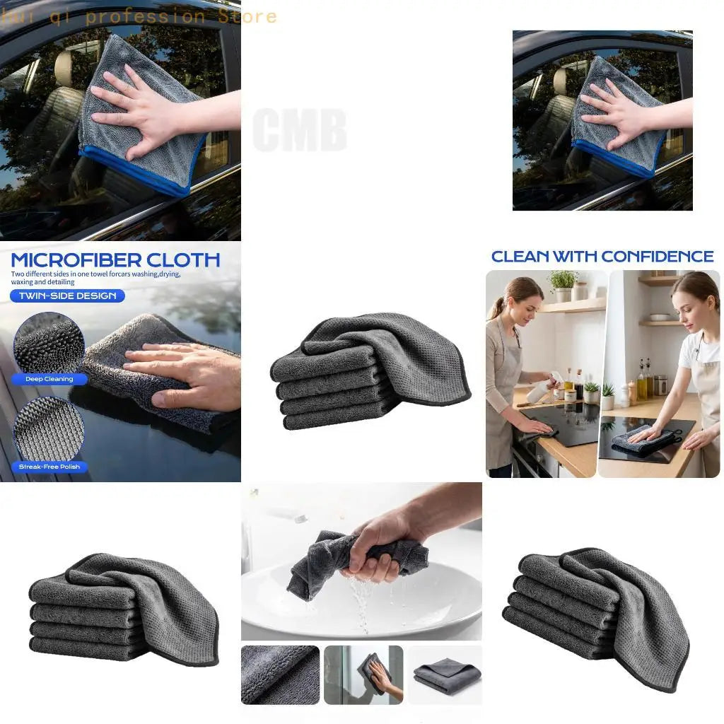 Soft Textured Car Wipes 5 Pack for Wet Dry Exterior Mirror Cleaning H8WE Quake CN