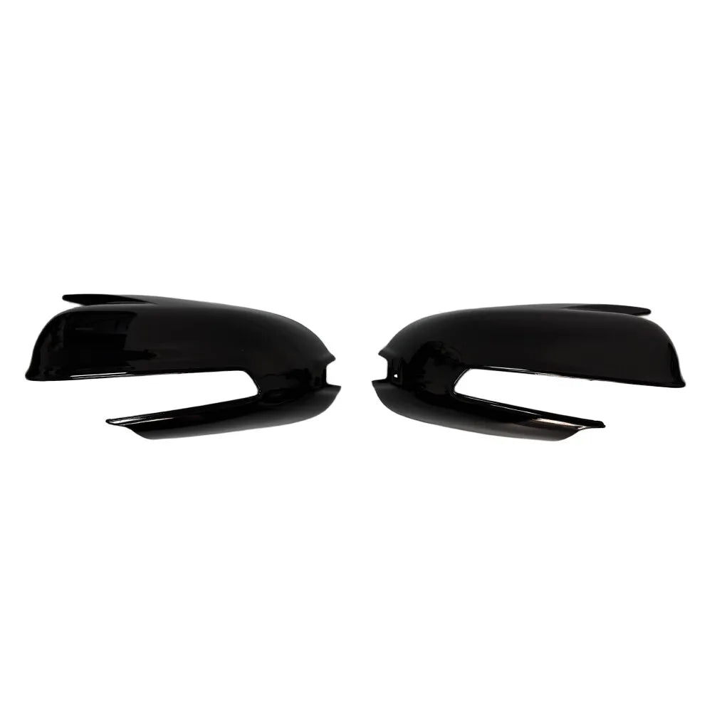 For Hyundai Kona 2018-2023 Car Sticker Rearview Side Mirror Cover Wing Cap Exterior Door Rear View Case Trim Carbon Look Black Quake
