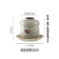 Steaming Bowl With Lid Ceramic Pudding Bowl Egg Steaming Cup Dessert Bird's Nest Small Egg Soup Bowl Quake K