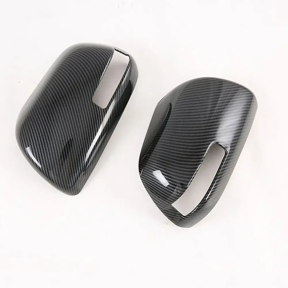 For Toyota Sienna 2011-2020 Car Sticker Rearview Side Mirror Cover Wing Cap Exterior Door Rear View Case Trim Carbon Fiber Look Quake