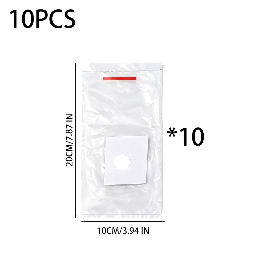 200/10PCS Electric Hammer Dust Bags Self-Adhesive Dustproof Collector Drilling Holes Dust Catcher Bags Power Tool Accessories Quake 10PCS