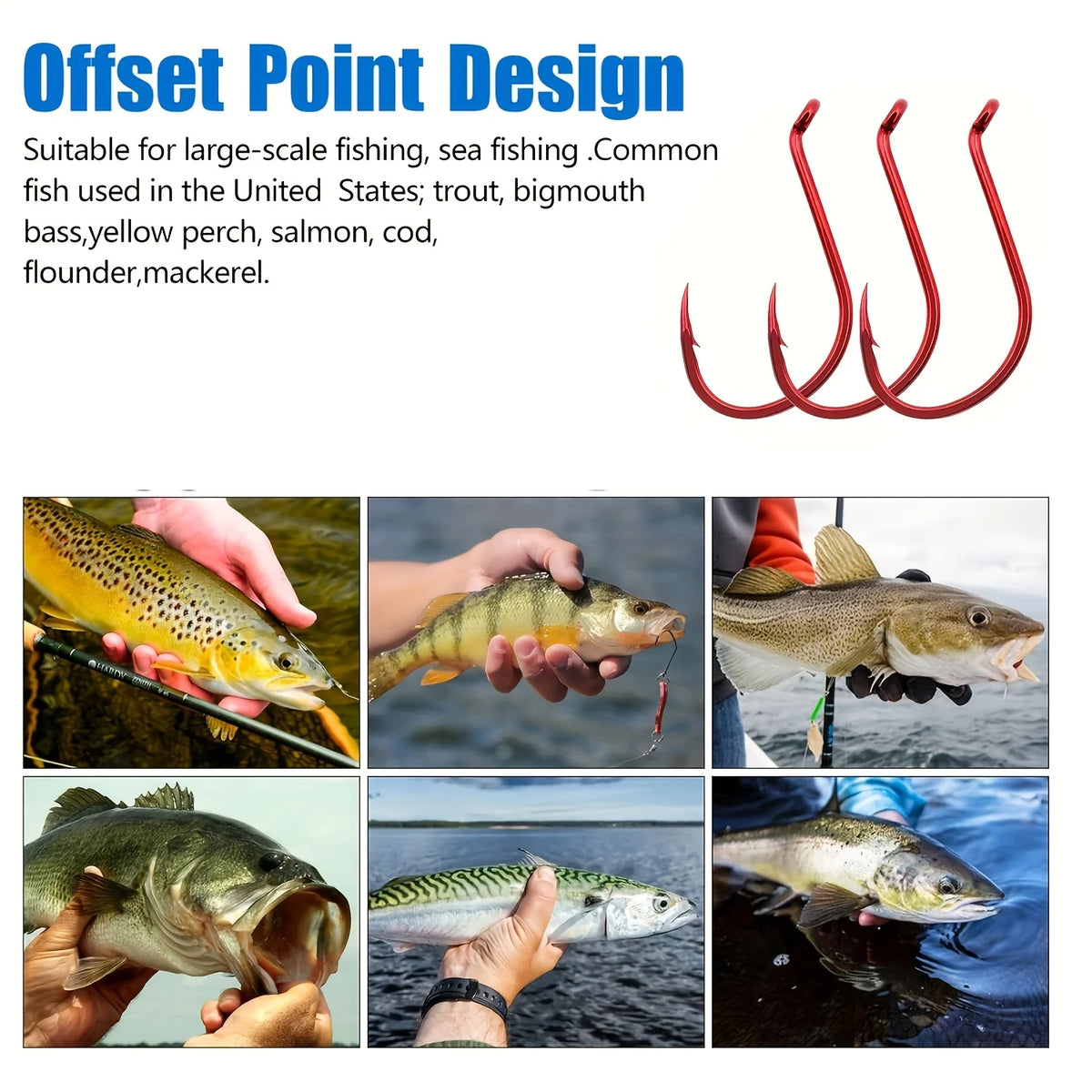 180 sets of red octopus fishing hook boxes, with 9 different models, each model containing 20 hooks, perfect for sea fishing ent Quake