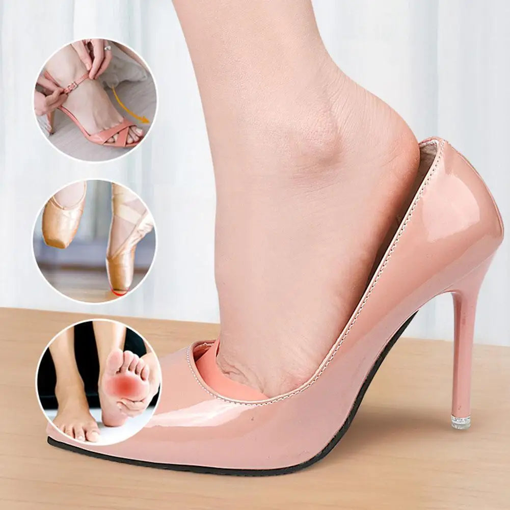 1 Pair Silicone Gel Toe Pads For Pointe Shoes Ballet Dance Foot Big Toe Protection Cushion Topper Cover Protector Pouch Reusable Quake