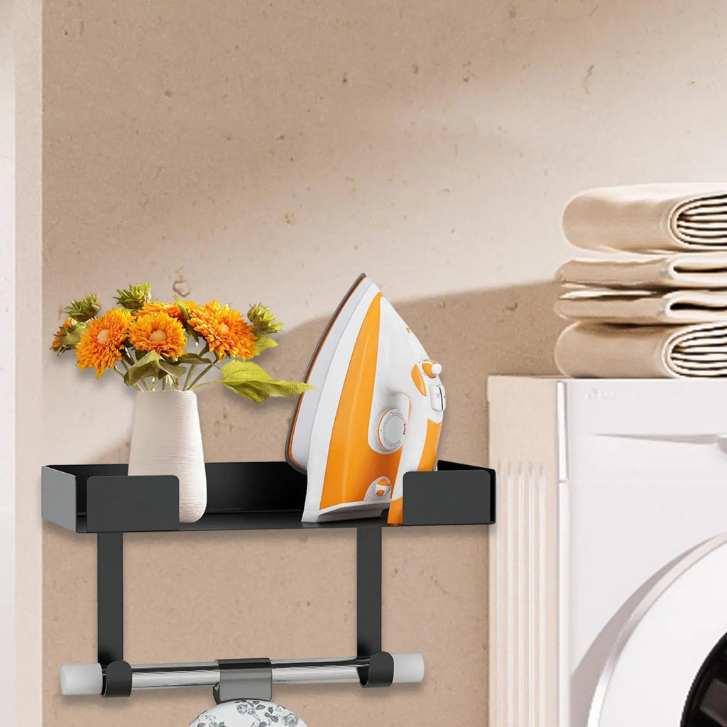 Ironing Board Holder Wall Mount Easy Installation Sturdy Structure Multifunctional Space Saving Laundry Rooms Storage Organizer Quake Default Title
