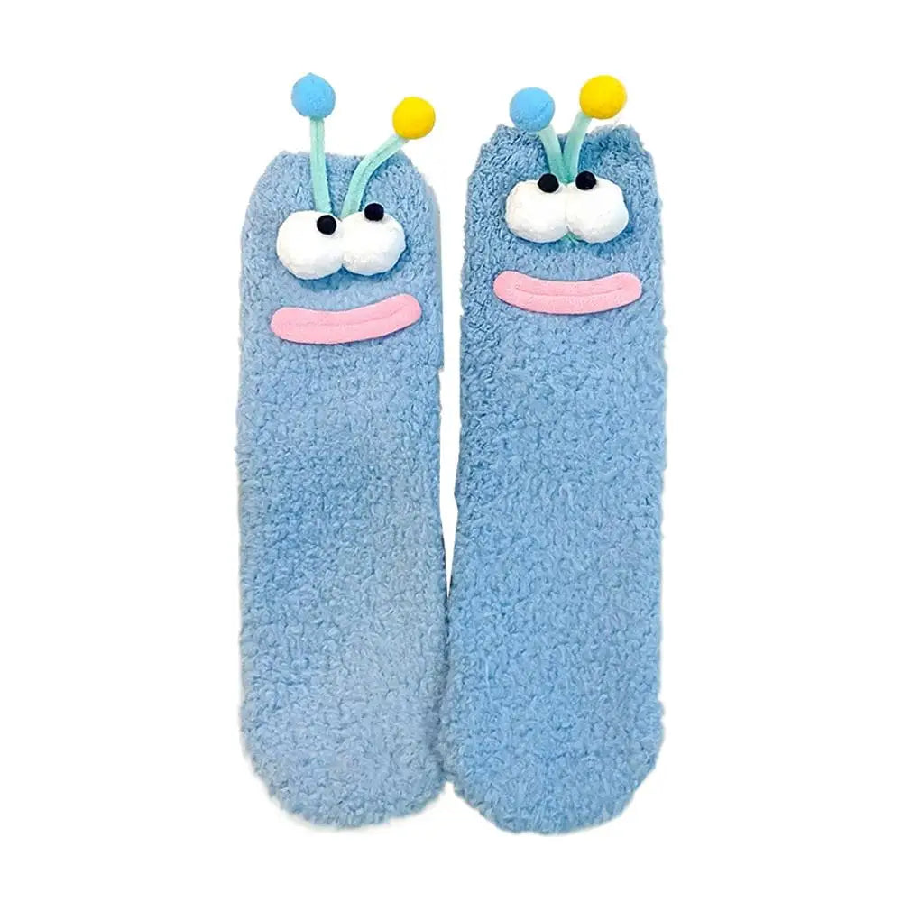 5 pairs animated Christmas sock ornaments Merry Christmas Gifts and Decorations for the Home Xmas Supplies for a Happy New Quake Blue